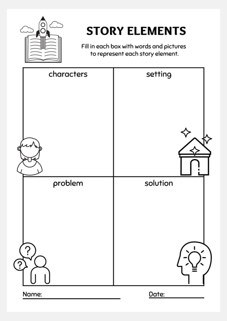 Literature Short Story Elements Worksheet Story Elements Worksheets Library