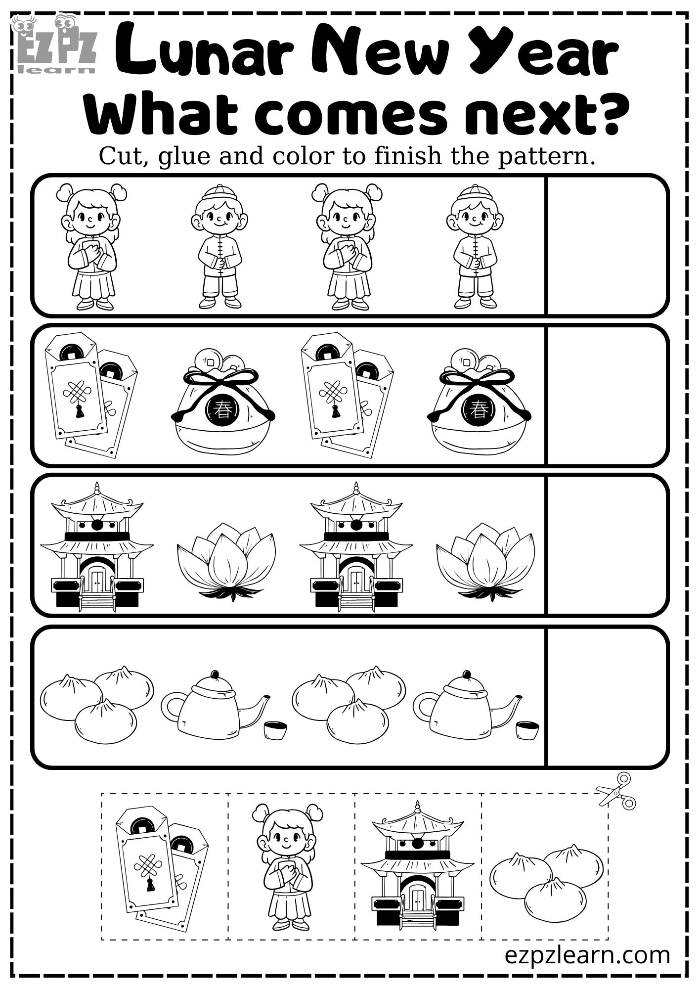 Kindergarten Chinese Math Worksheets