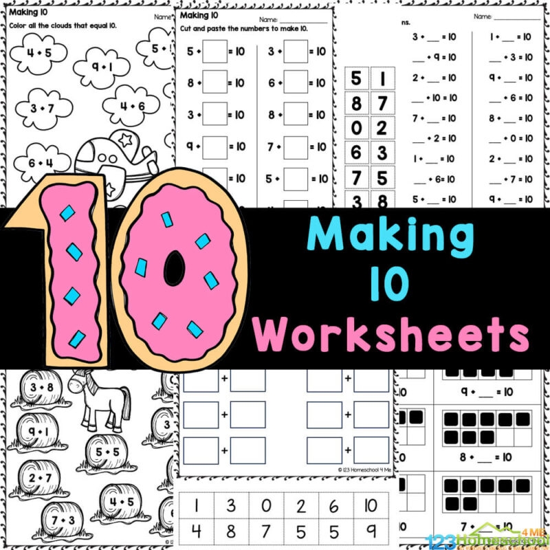 Making 10 Math Worksheets