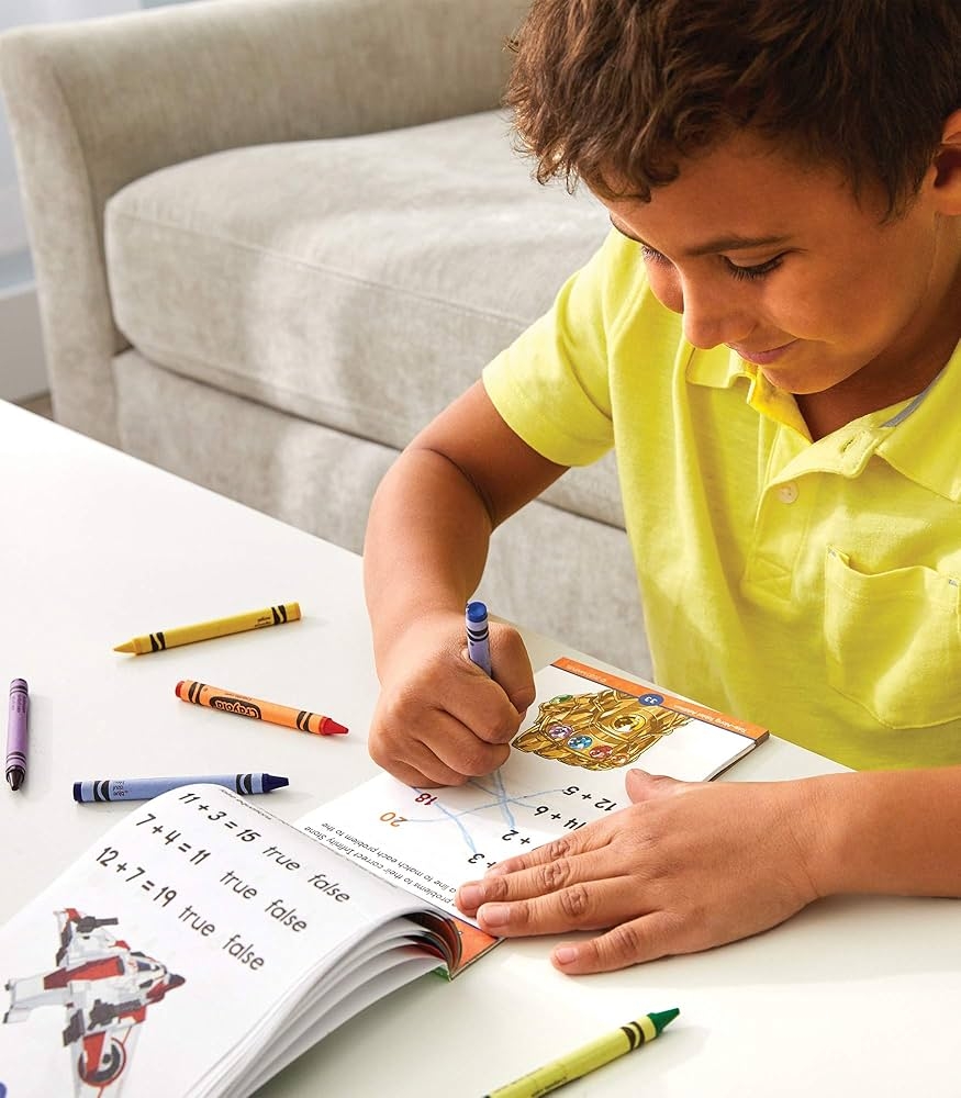 Marvel Take Along Addition Math Workbook Avengers Math Activity 