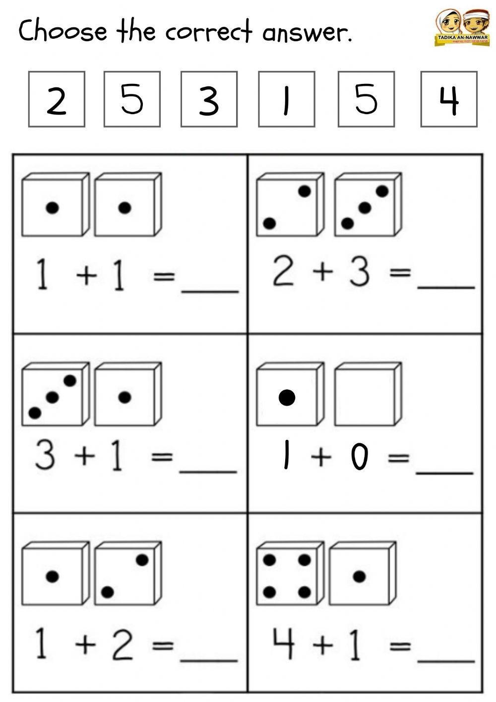 Math Addition 1 5 Worksheet Live Worksheets Worksheets Library