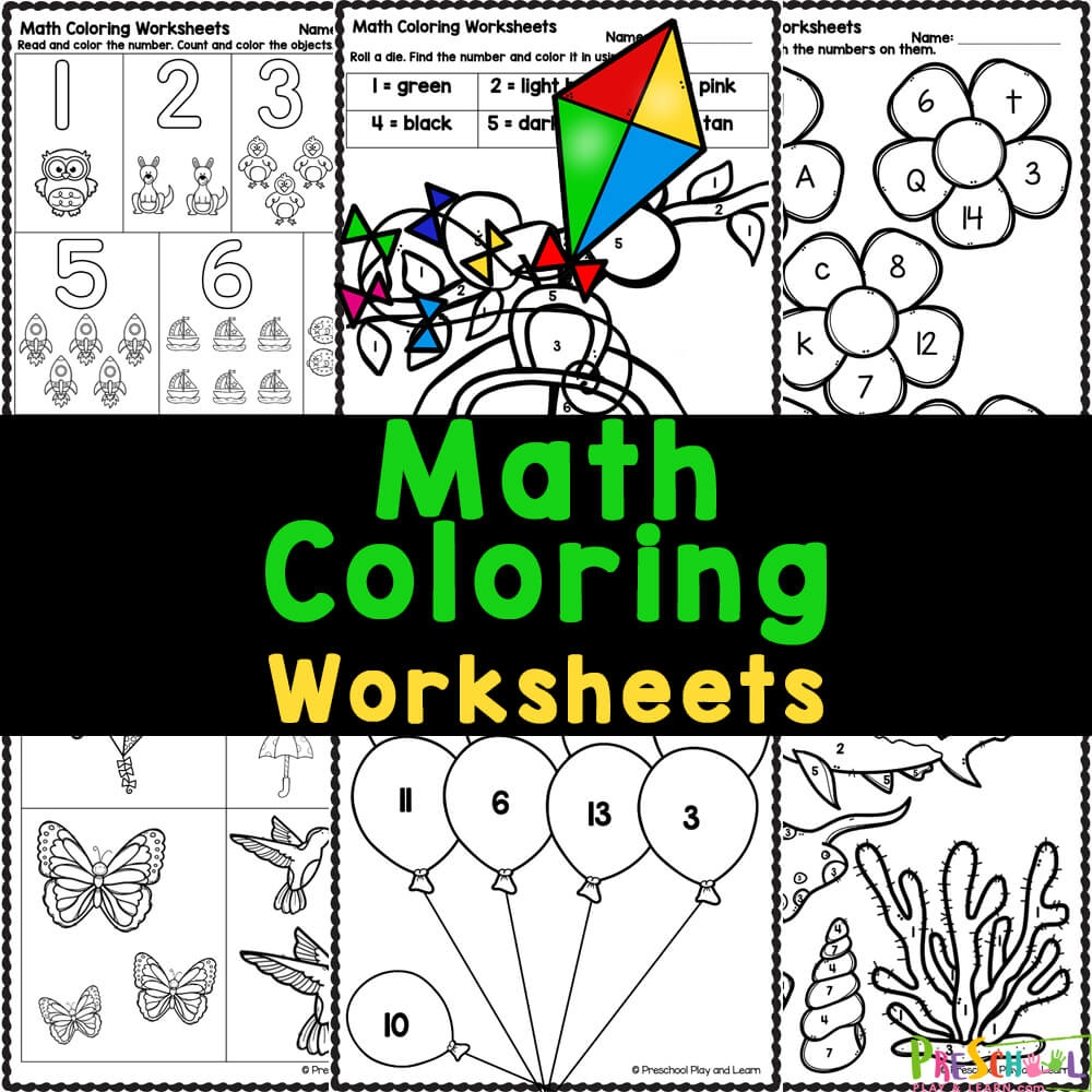 Free Math Worksheets Kindergarten Coloring Free Math Worksheets Kindergarten Coloring