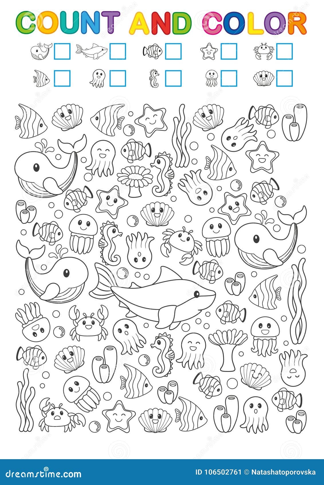 Fun Kindergarten Math Coloring Worksheets