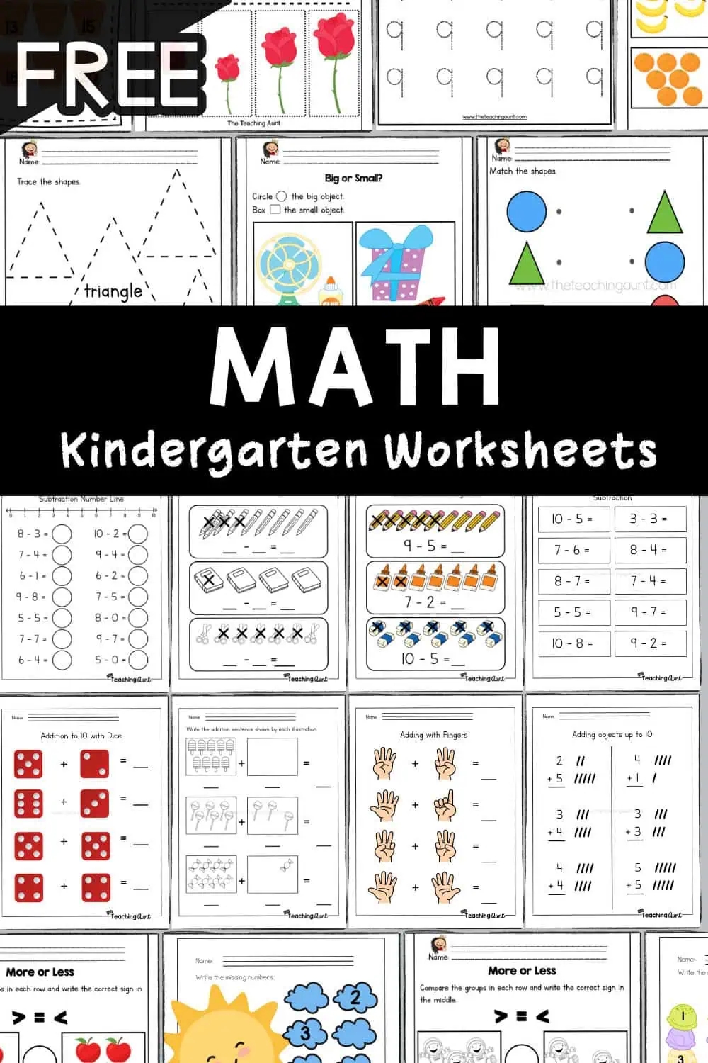 Math Worksheets Free Kindergarten