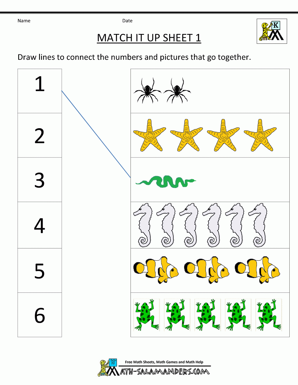 Printable Math Worksheets For Kindergarten Counting