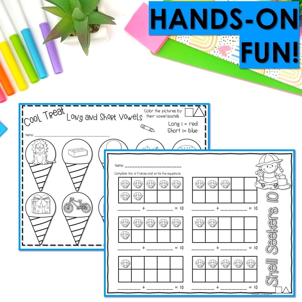 May Morning Work Kindergarten Math ELA Worksheets Fun End Of Year May Morning Work Kindergarten Math ELA Worksheets Fun End Of Year