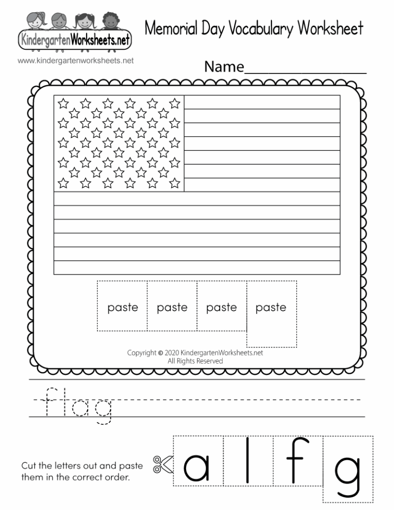 Memorial Day Vocabulary Worksheet Free Printable Digital U0026 PDF