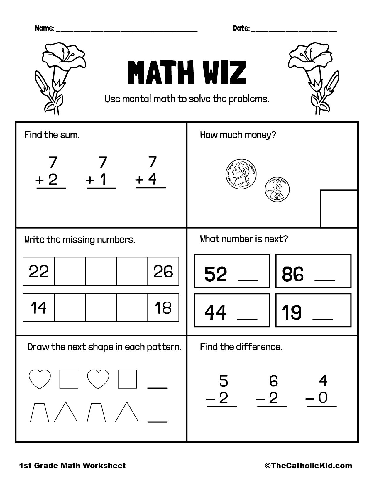 Mental Math Archives The Catholic Kid Catholic Coloring Pages And Games For Children