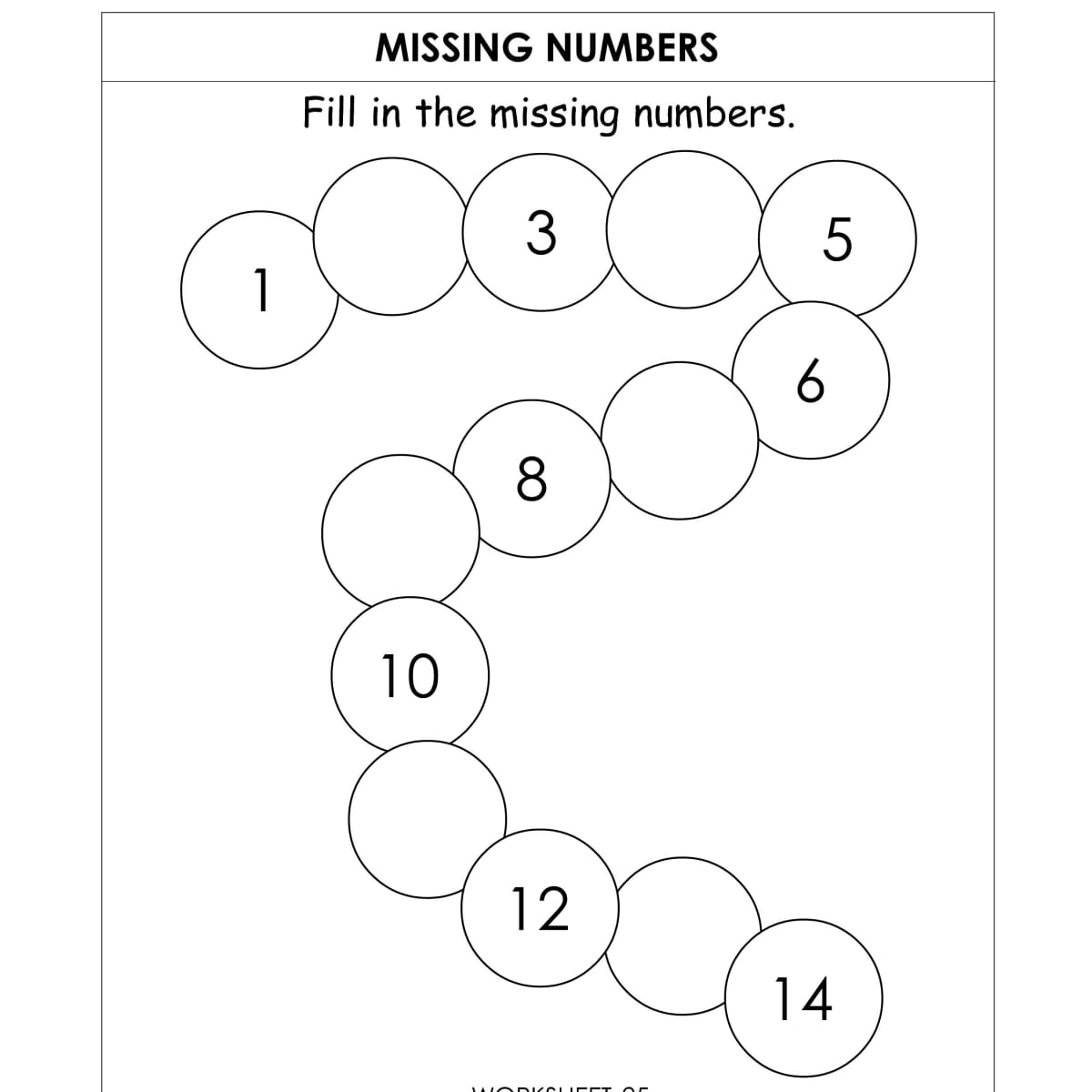 Missing Number Worksheets For Kindergarten HubPages Worksheets Library