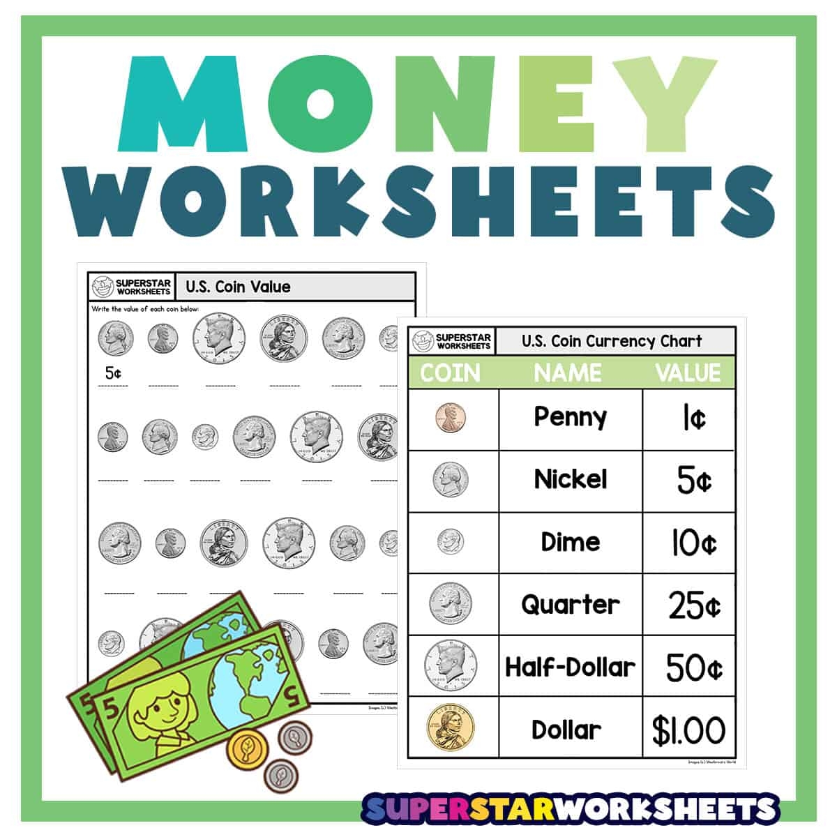 Free Worksheets Kindergarten Money Free Worksheets Kindergarten Money