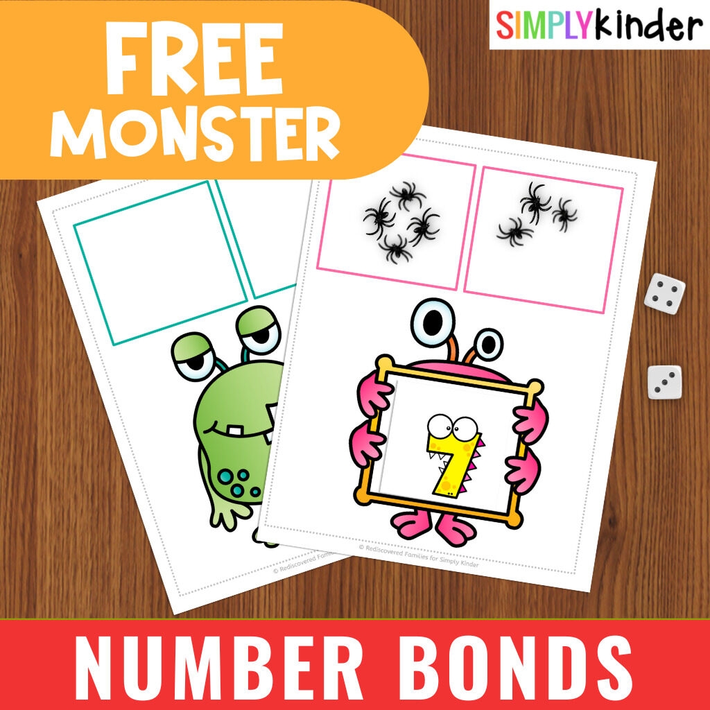 Kindergarten Number Bond Worksheets Free