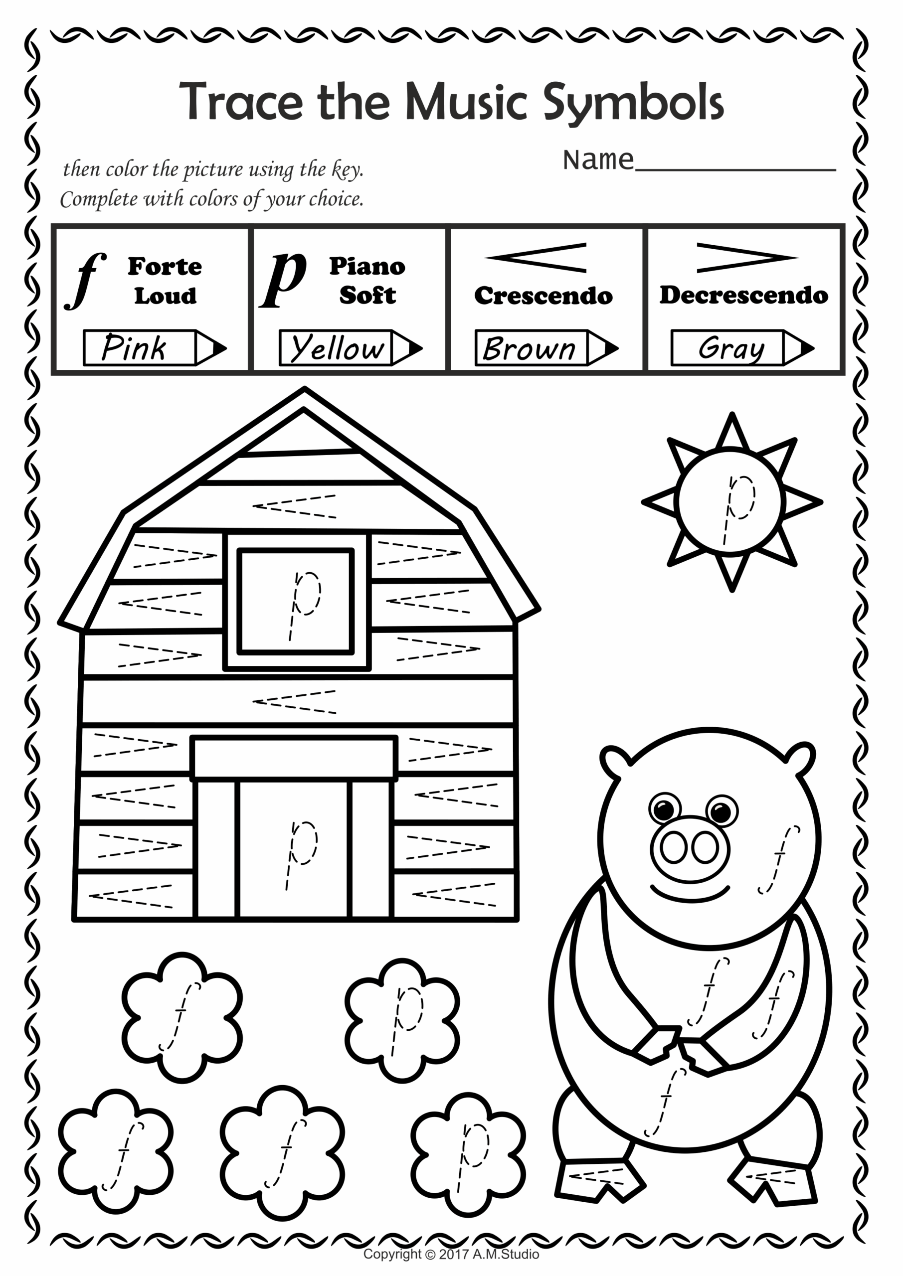 Free Kindergarten Music Worksheets