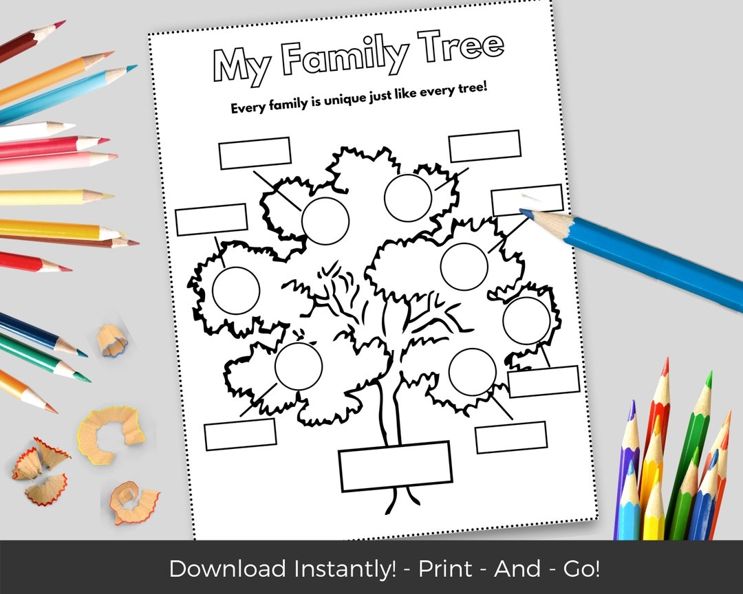 Kindergarten Printable Family Tree Worksheet Kindergarten Printable Family Tree Worksheet