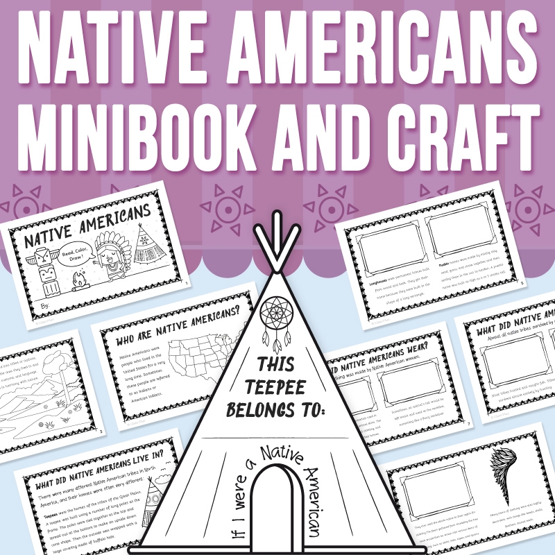 Native American Worksheet For Kindergarten Free