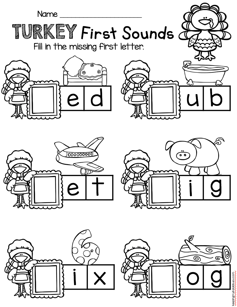 November Seat Work For Kindergarten FREE WEEK Keeping My Kiddo Busy