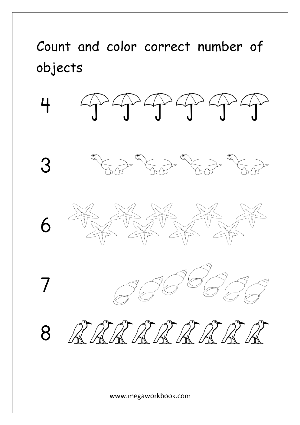 Number Counting Worksheets Math Counting Worksheets Free Counting Worksheets For Kindergarten And Preschool MegaWorkbook Number Counting Worksheets Math Counting Worksheets Free Counting Worksheets For Kindergarten And Preschool MegaWorkbook