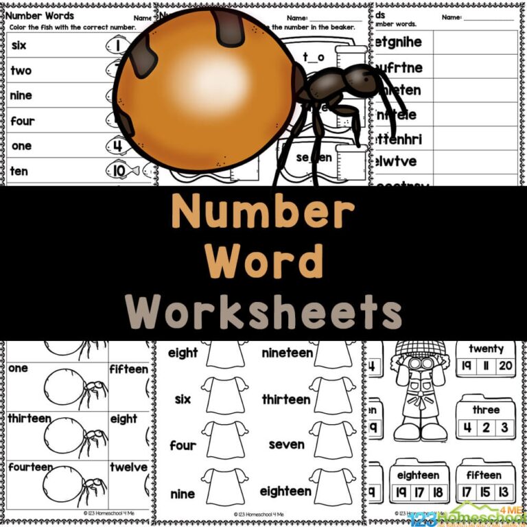 Number Name Worksheets Learning To Write 1 To 20 In Words