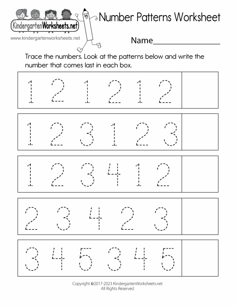Number Patterns Worksheet Free Printable Digital U0026 PDF