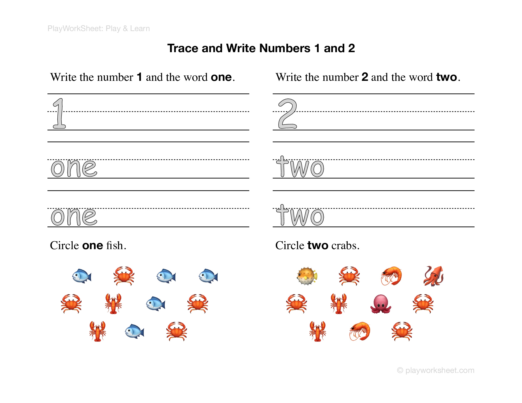 Number Tracing And Writing Adventure From 1 To 10 Free Printables For Kids