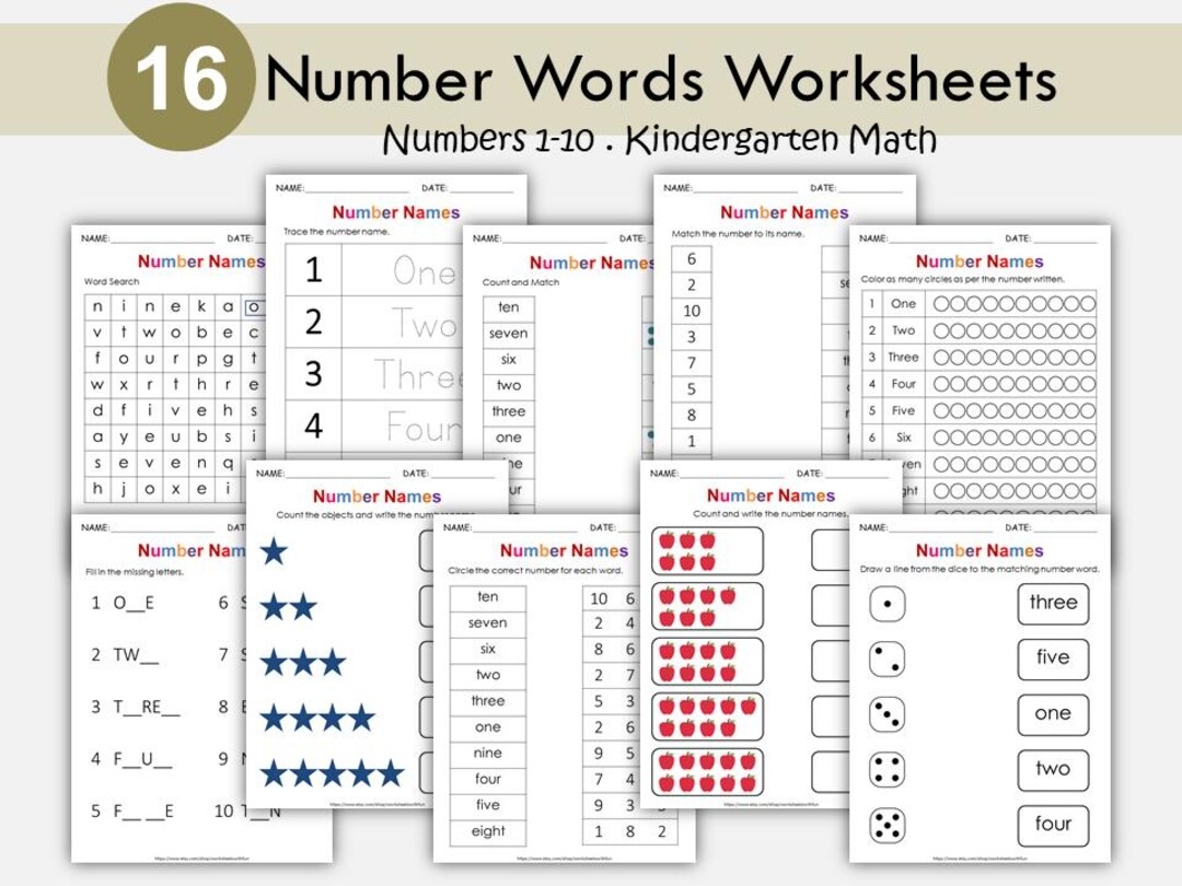 Number Tracing Worksheets 0 10 For Preschool U0026 Kindergarten 