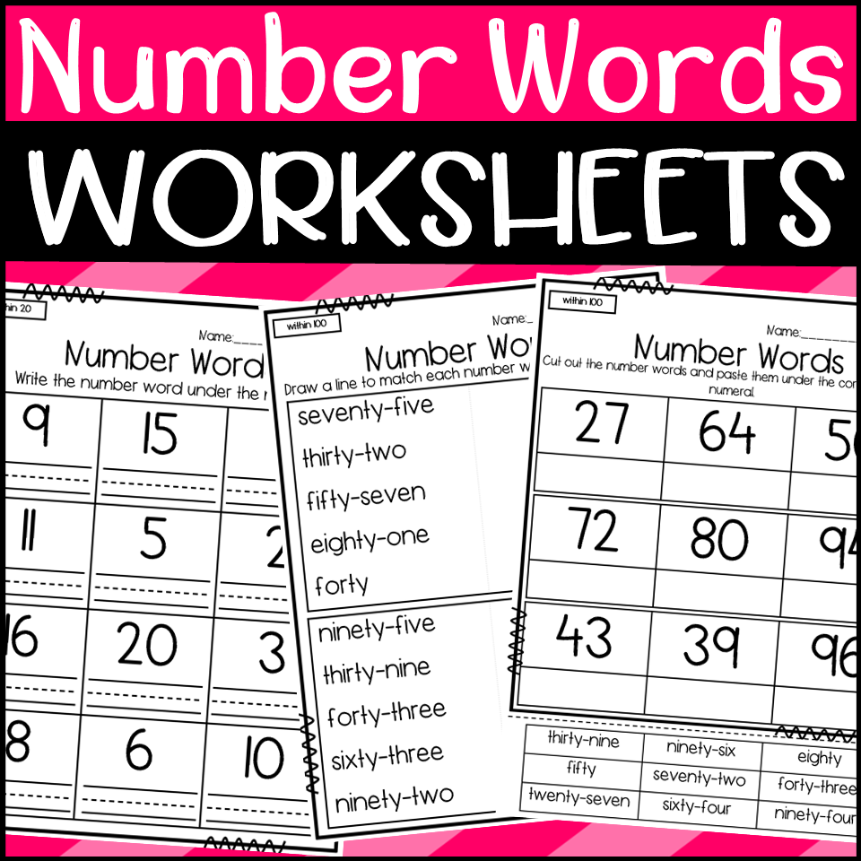 Number Words Worksheets Made By Teachers Number Words Worksheets Made By Teachers