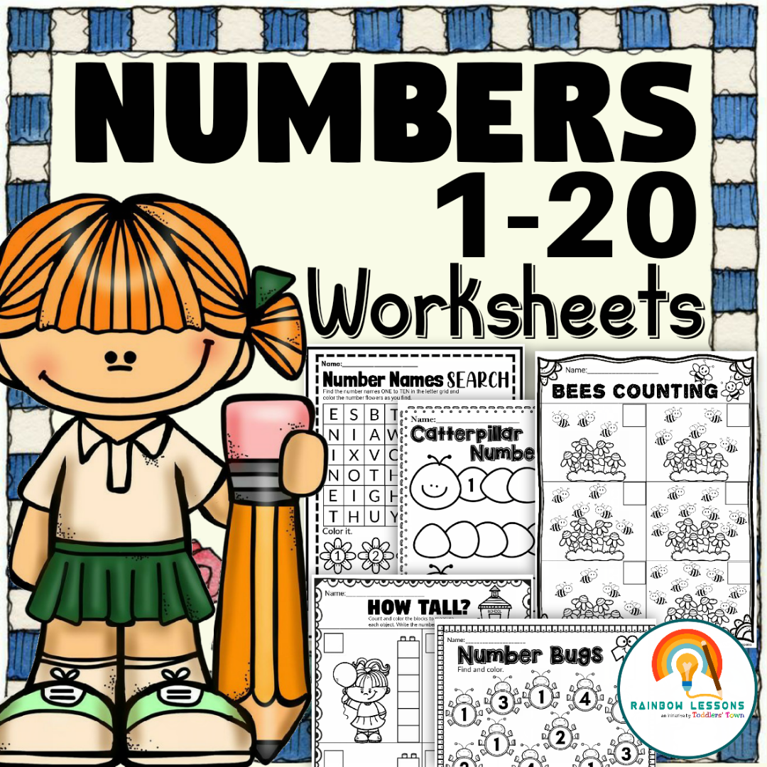 Numbers 1 20 Worksheets Spring Math Worksheets Made By Teachers