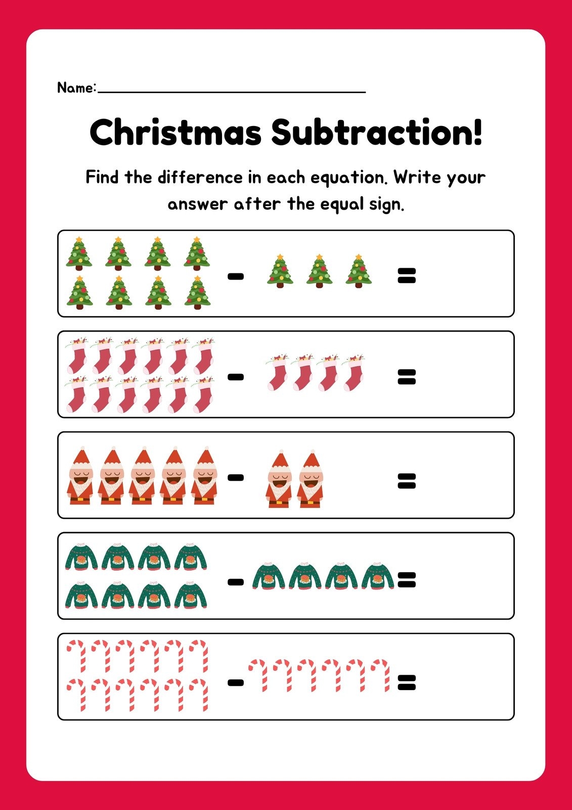 Page 3 Free Editable Christmas Worksheet Templates Canva