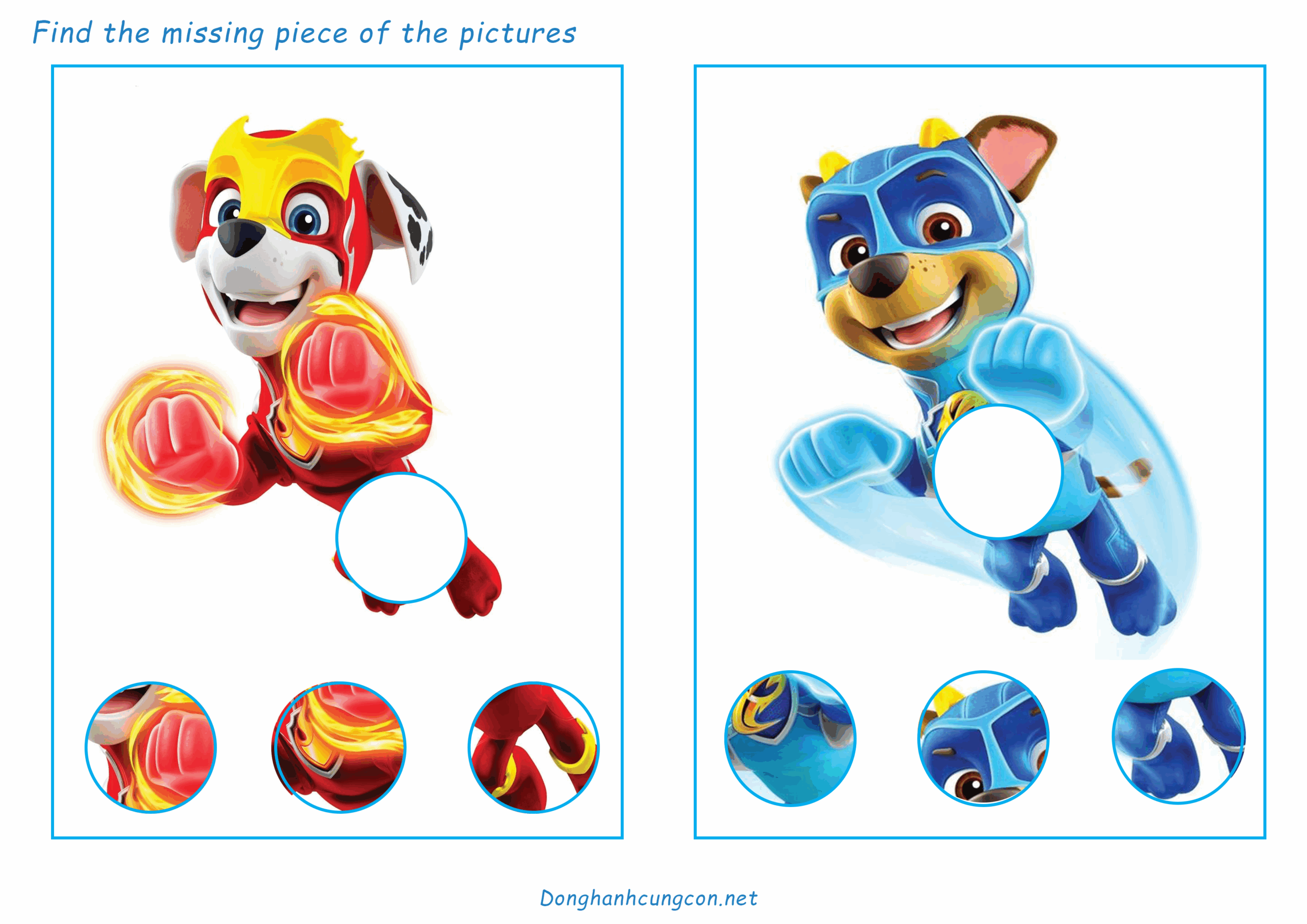Paw Patrol Preschool Learning Worksheets Lesson Plan