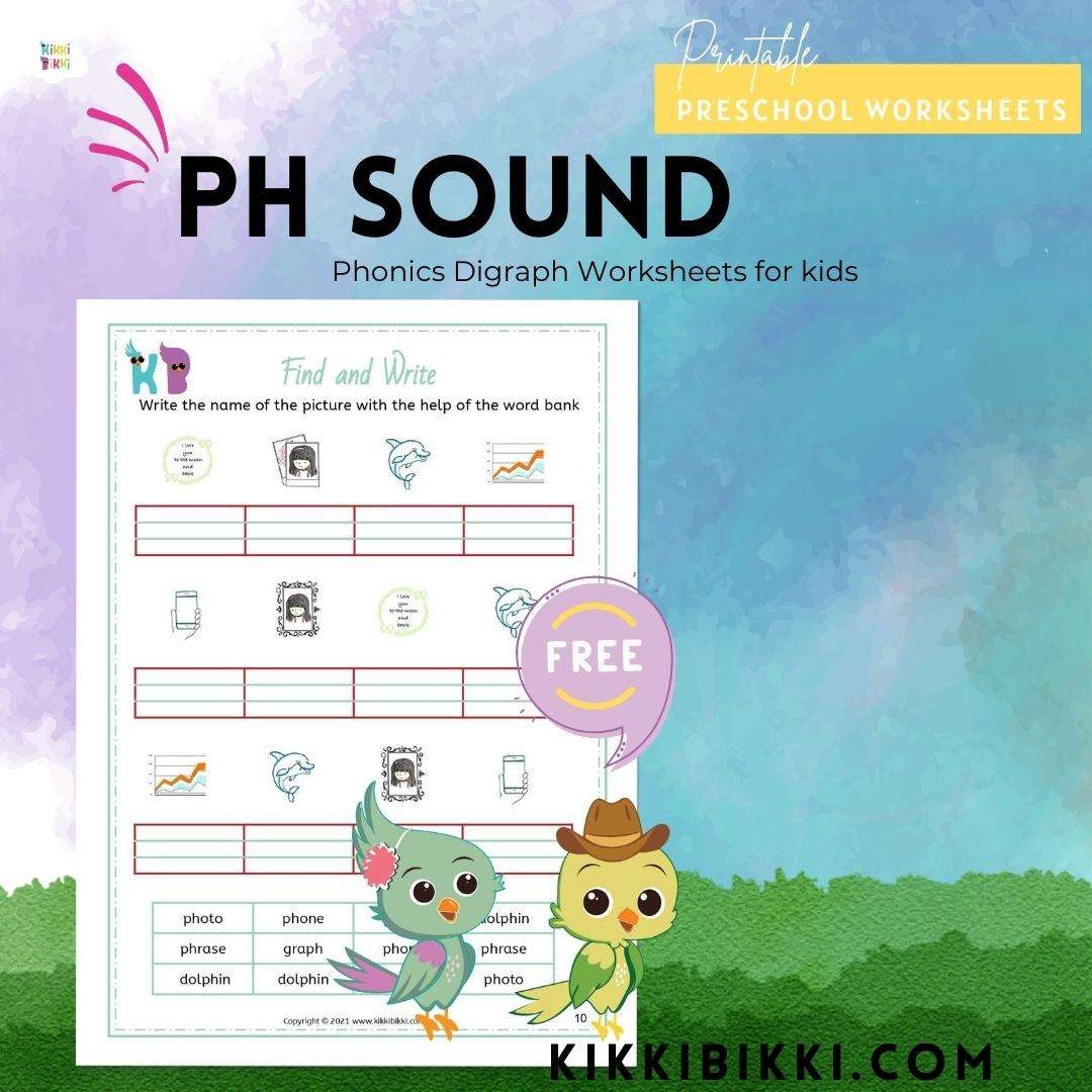 Ph Words Kindergarten Worksheet Free Phonics Printable
