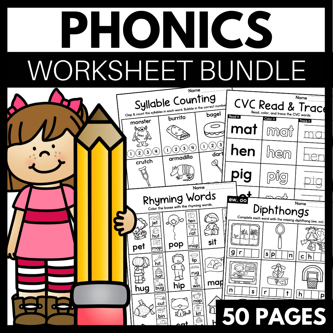 Phonics Worksheets Kindergarten Free