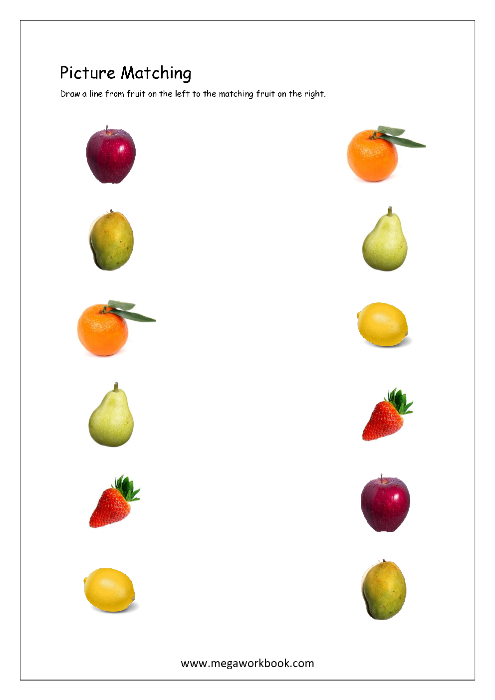 Picture Matching Worksheets For Preschool Free Logical Thinking Printables For Kids MegaWorkbook