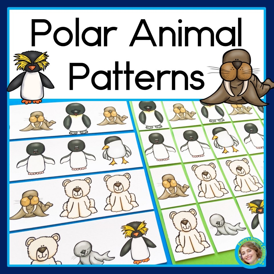 Polar Animals Patterns Math Center With AB ABC AAB And ABB 