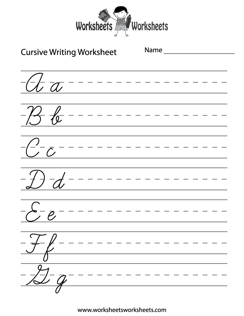 Free Printable Writing Worksheets For Kindergarten