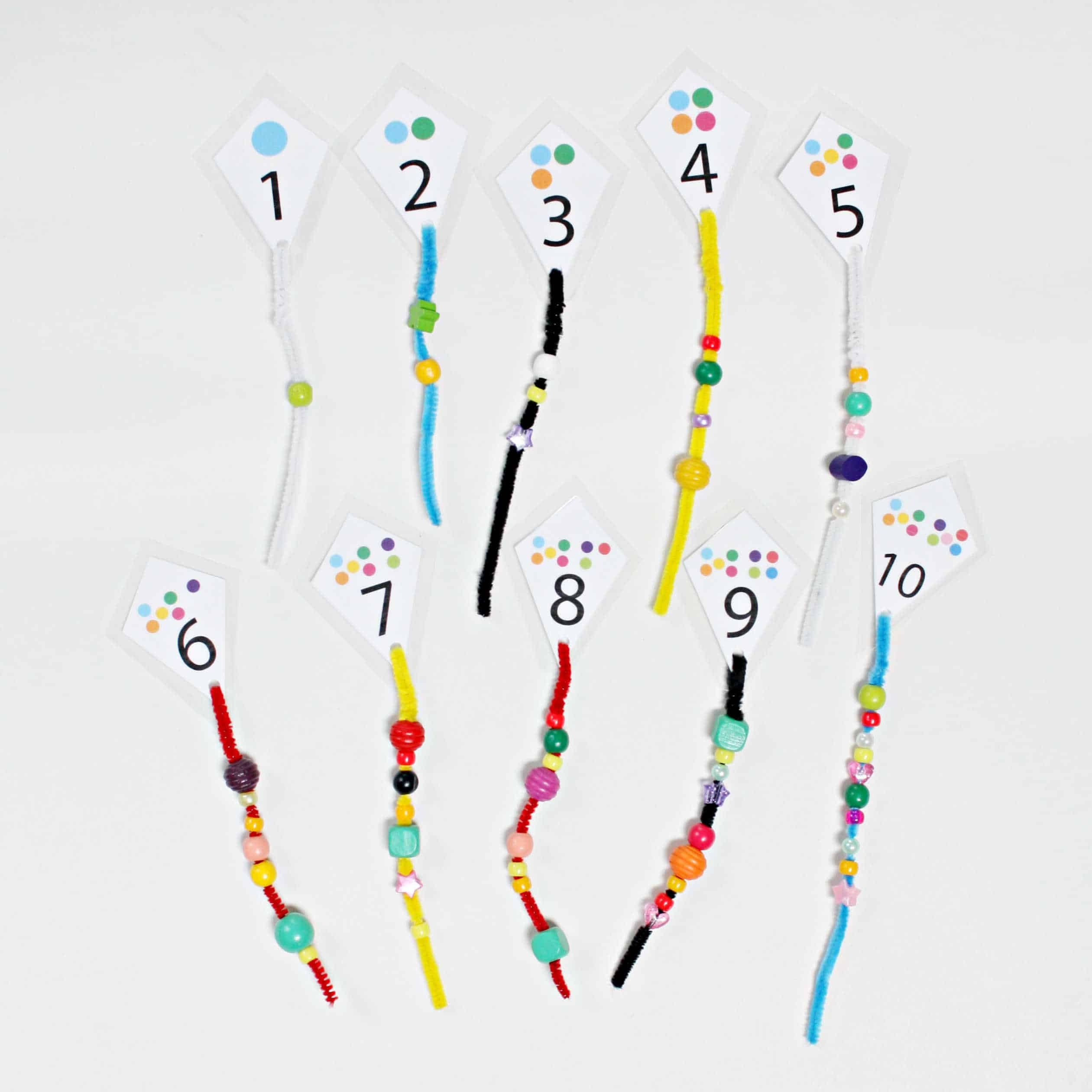 Math Worksheets For Kindergarten Counting Kites