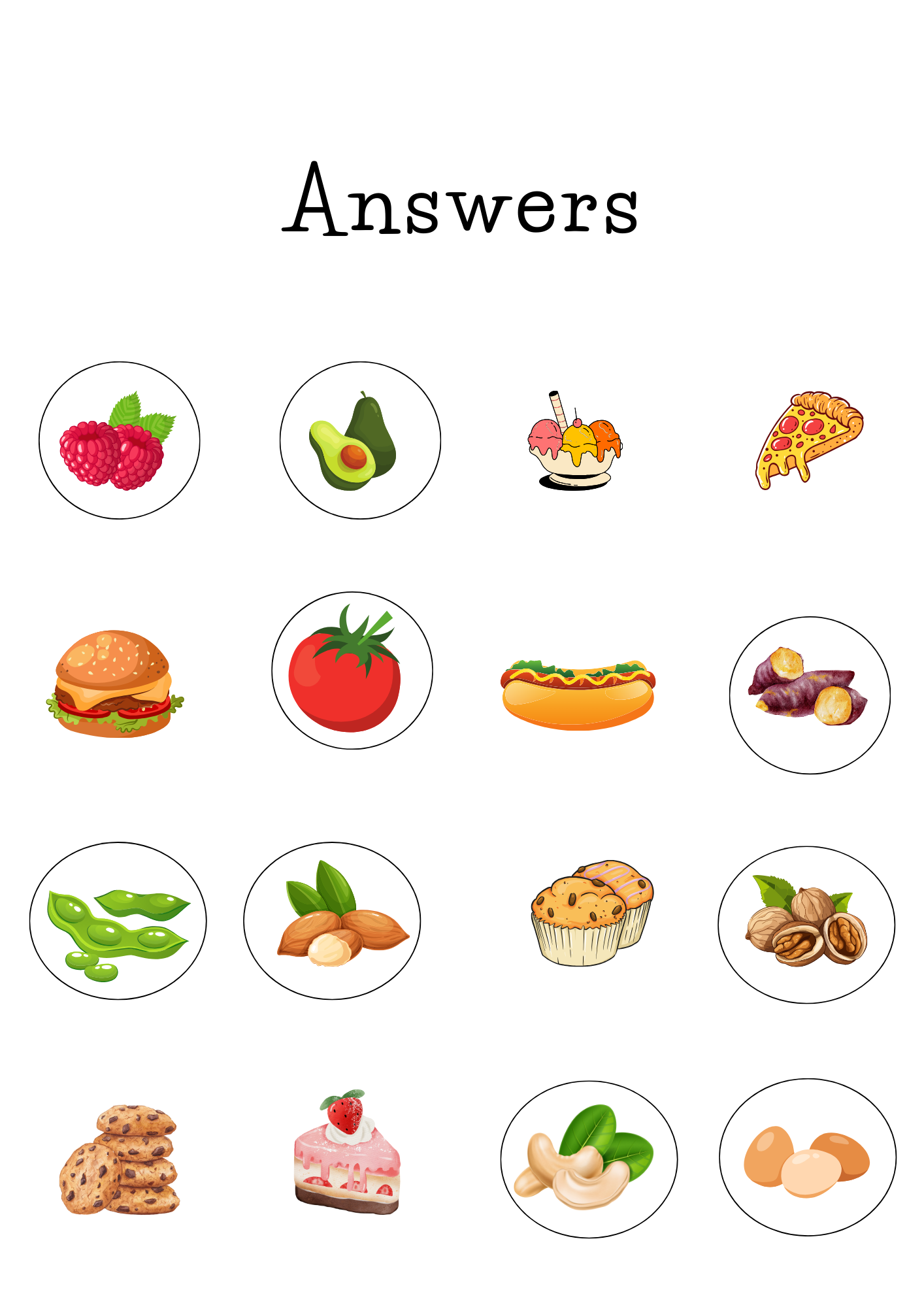 Printable Choosing Healthy Foods Worksheet For Kindergarten Made 