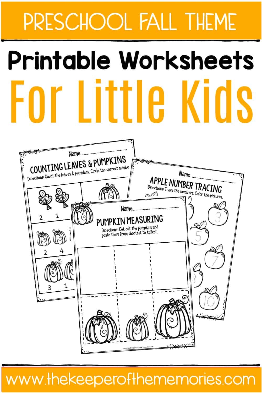 Free Fall Worksheets For Kindergarten