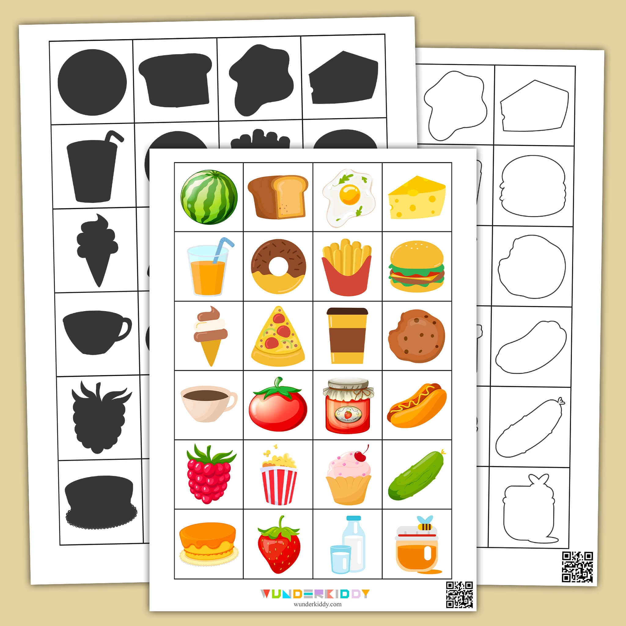 Printable Food And Drinks Activities For Kindergarten