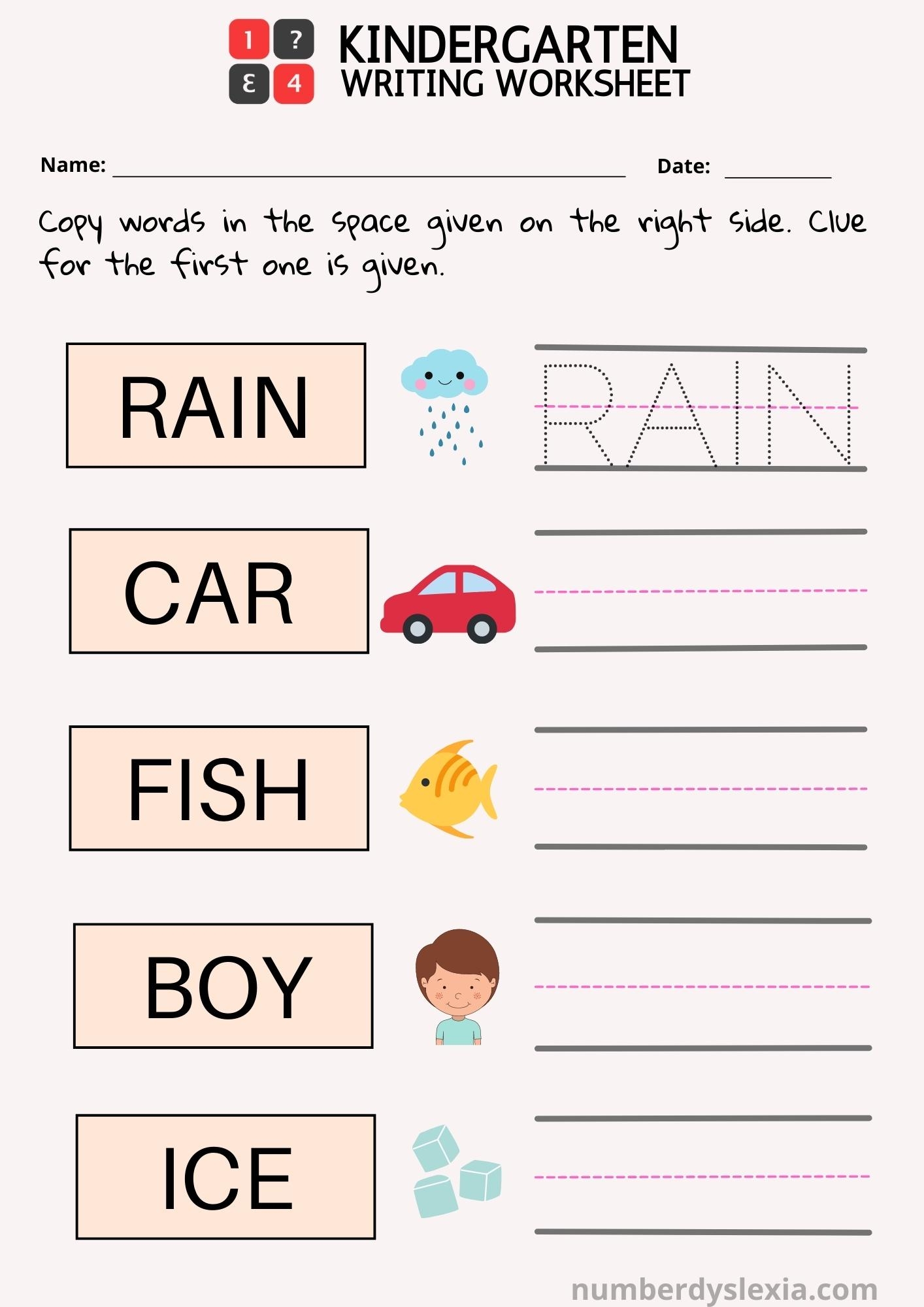 Printable Kindergarten English Worksheets Online SplashLearn 