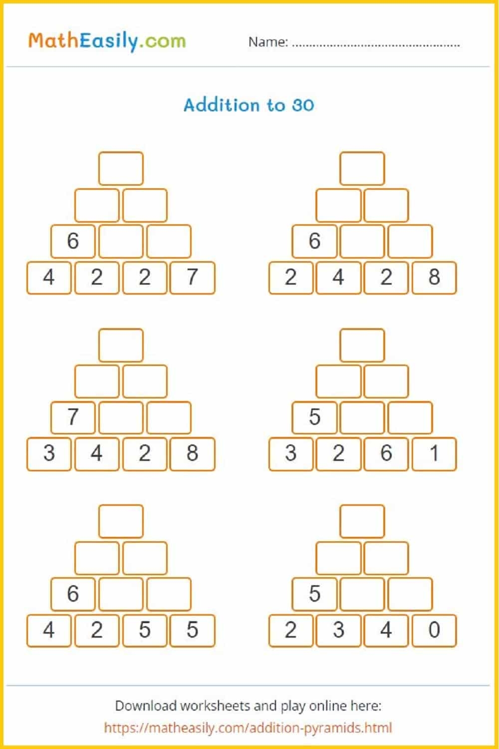 Printable Kindergarten Math Worksheets PDF Free Download