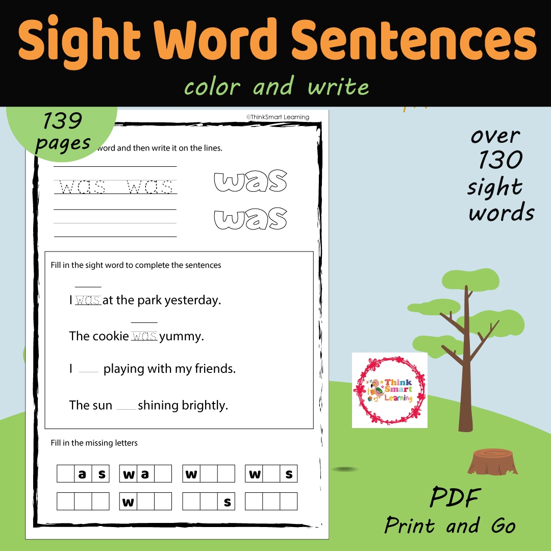 Sight Word Go Worksheet Kindergarten