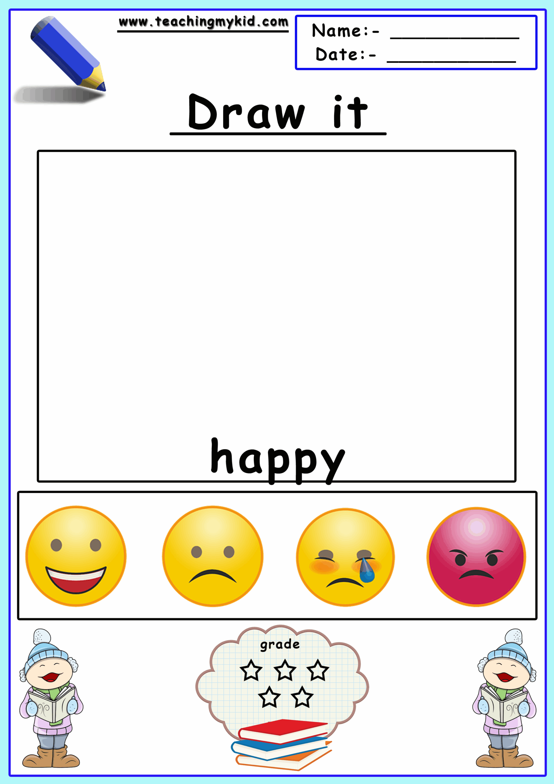 Kindergarten Worksheets English Printable