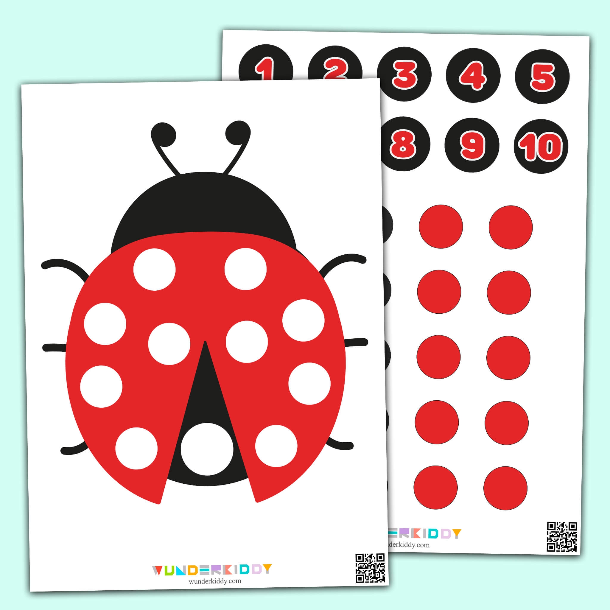 Ladybug Math Worksheets Kindergarten