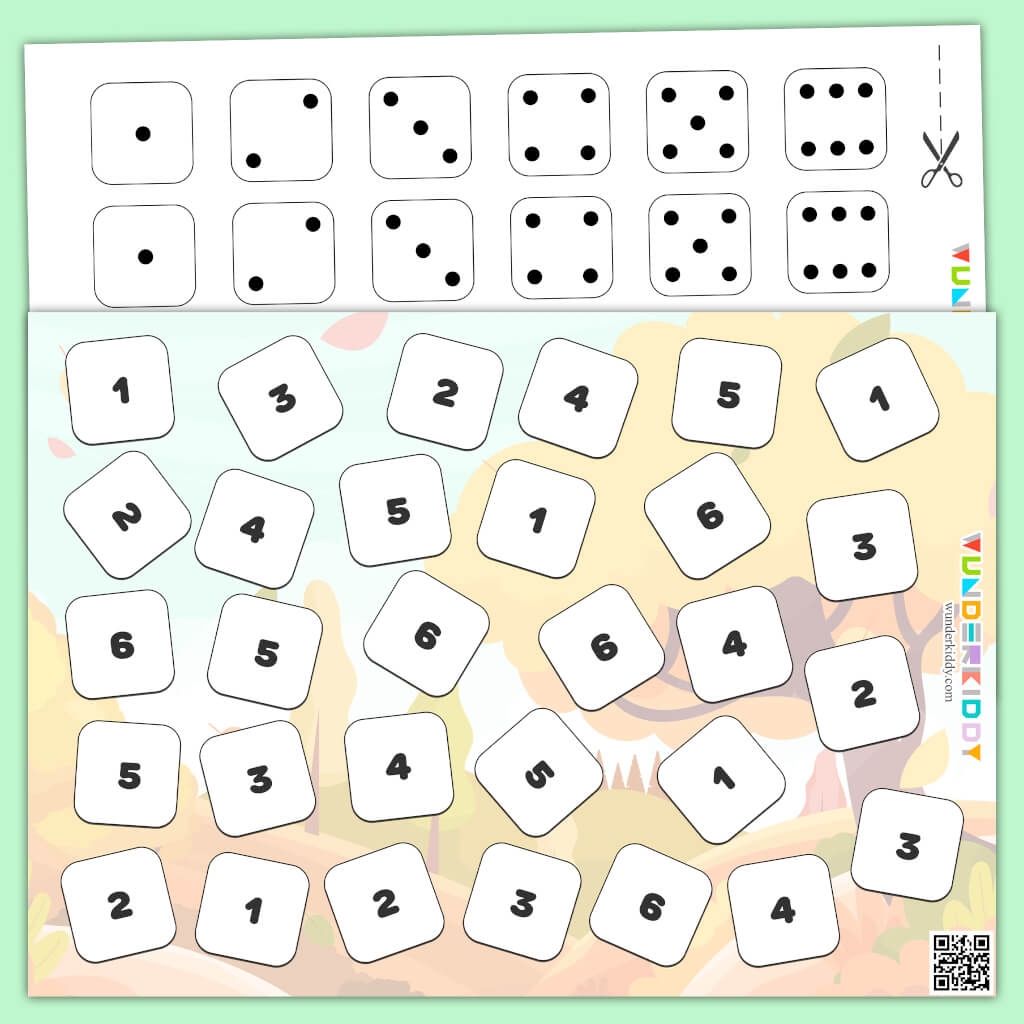 Printable Match The Dice Problem Solving Counting Activity Printable Match The Dice Problem Solving Counting Activity