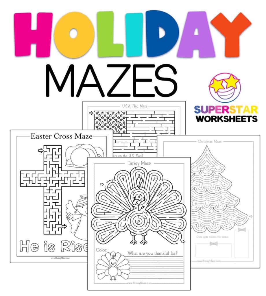 Printable Worksheet Maze Kindergarten