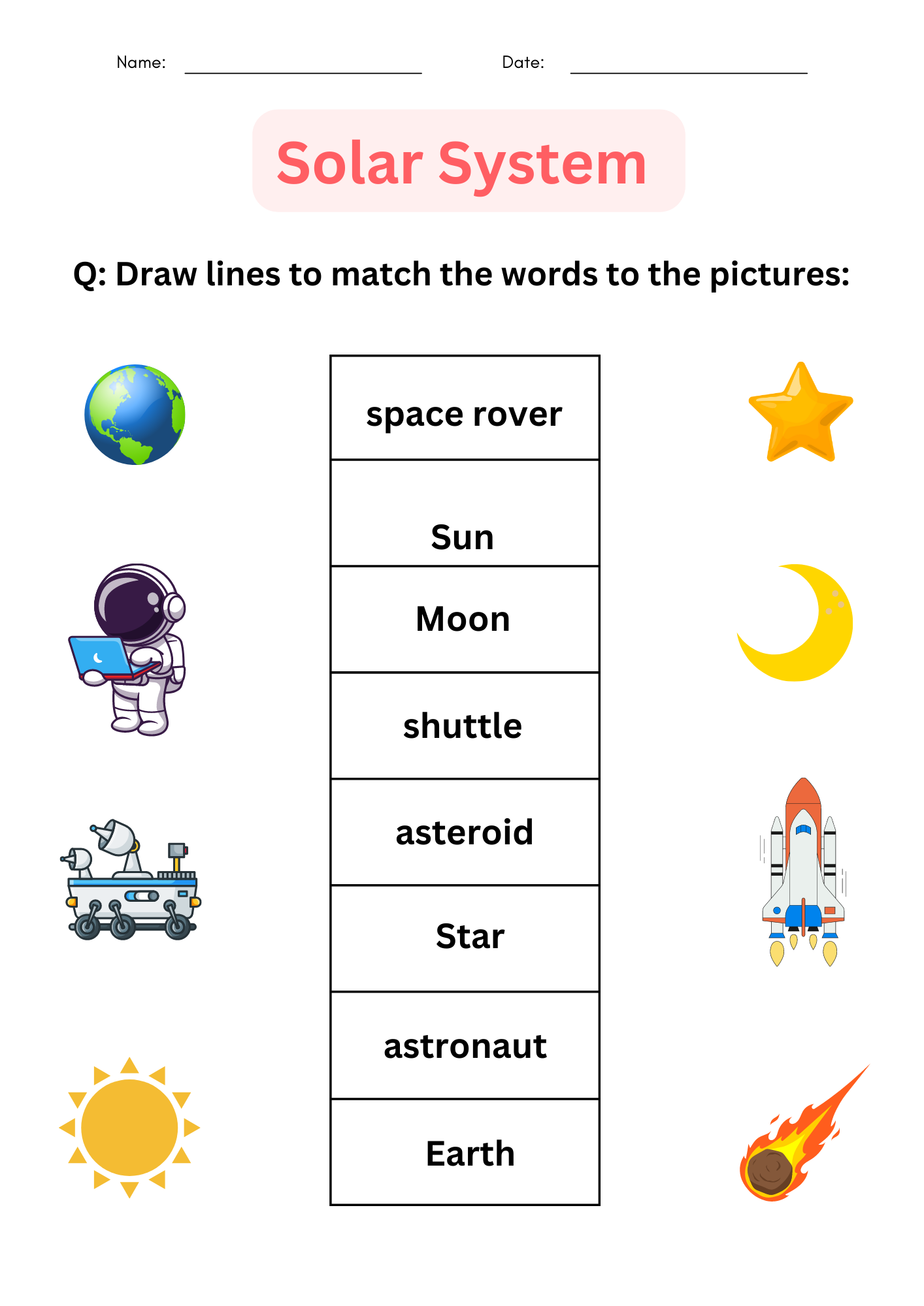 Printable Preschool Solar System Worksheets For Kindergarten Made By Teachers Printable Preschool Solar System Worksheets For Kindergarten Made By Teachers