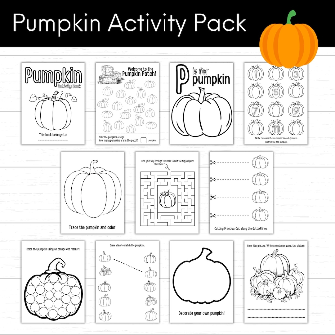 Pumpkin Activities Preschool Pumpkin Worksheets Printable 