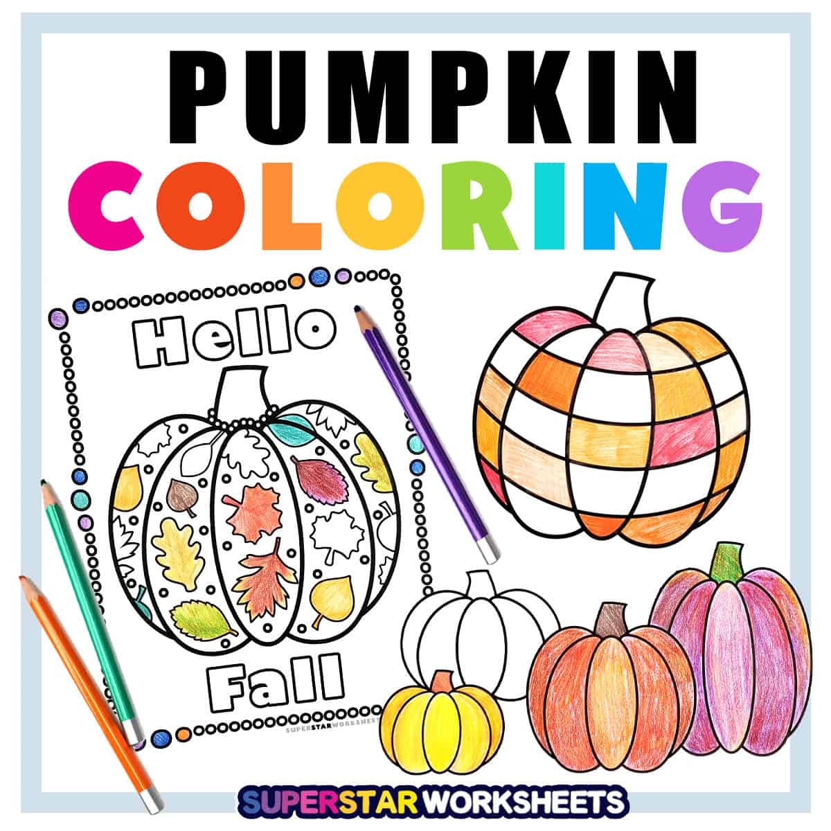 Free Printable Pumpkin Worksheets For Kindergarten