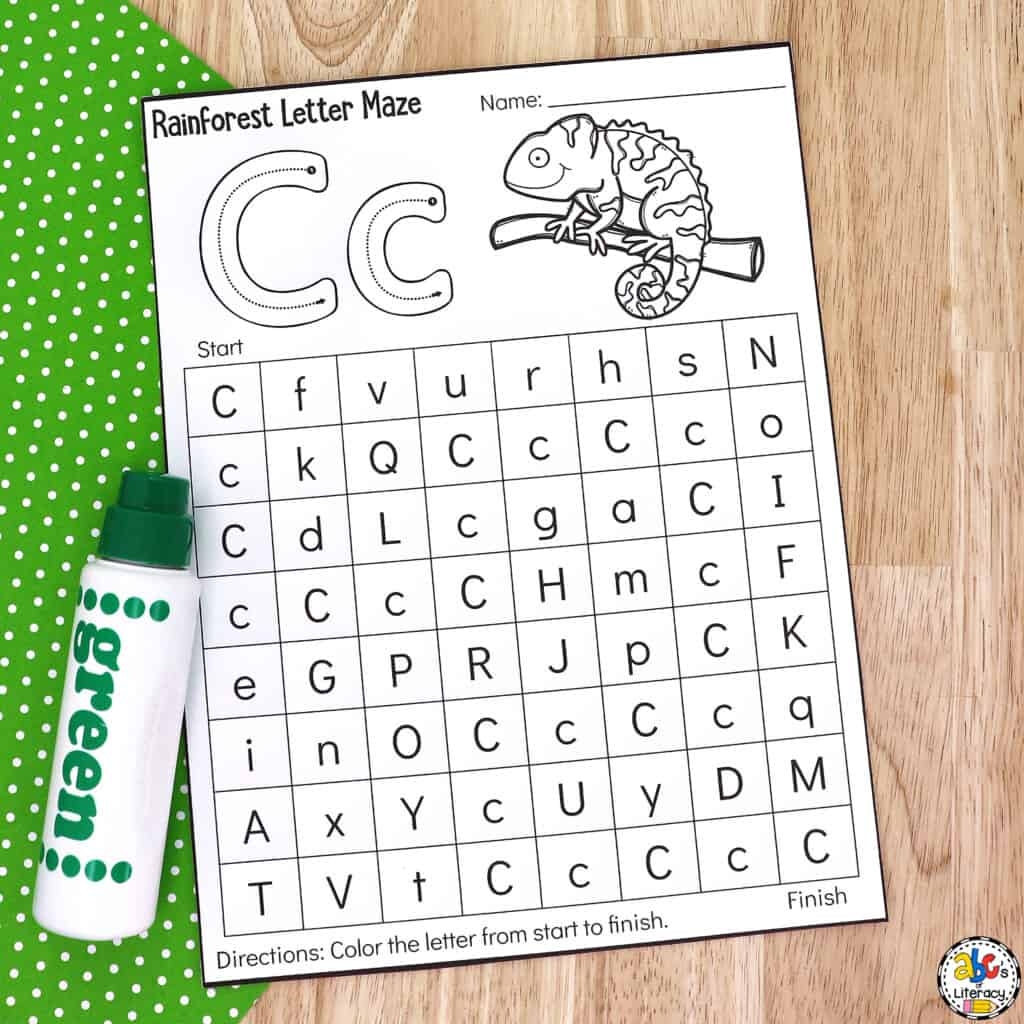 Printable Rainforest Worksheets For Kindergarten