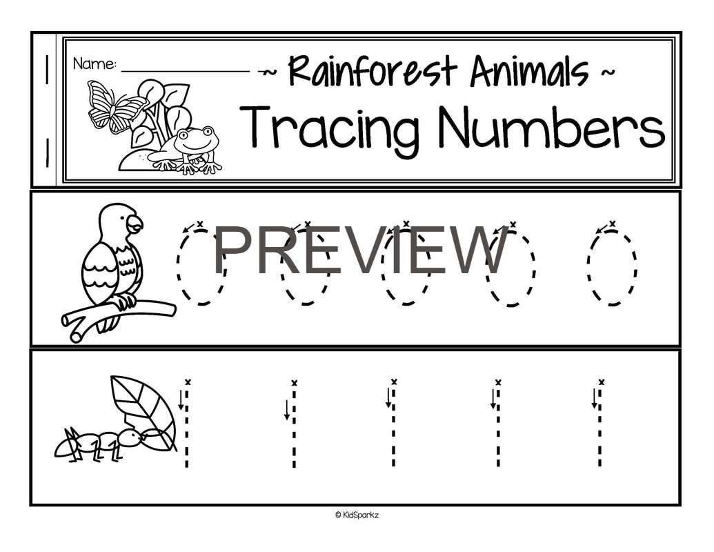 Rainforest Theme Activities And Printables For Preschool Pre K And Kindergarten KIDSPARKZ