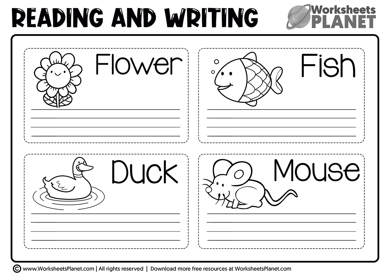 Reading And Writing Worksheets For Kids Ready To Print Worksheets Library